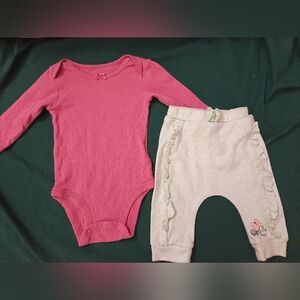 child of mine Pink Infant Bodysuit